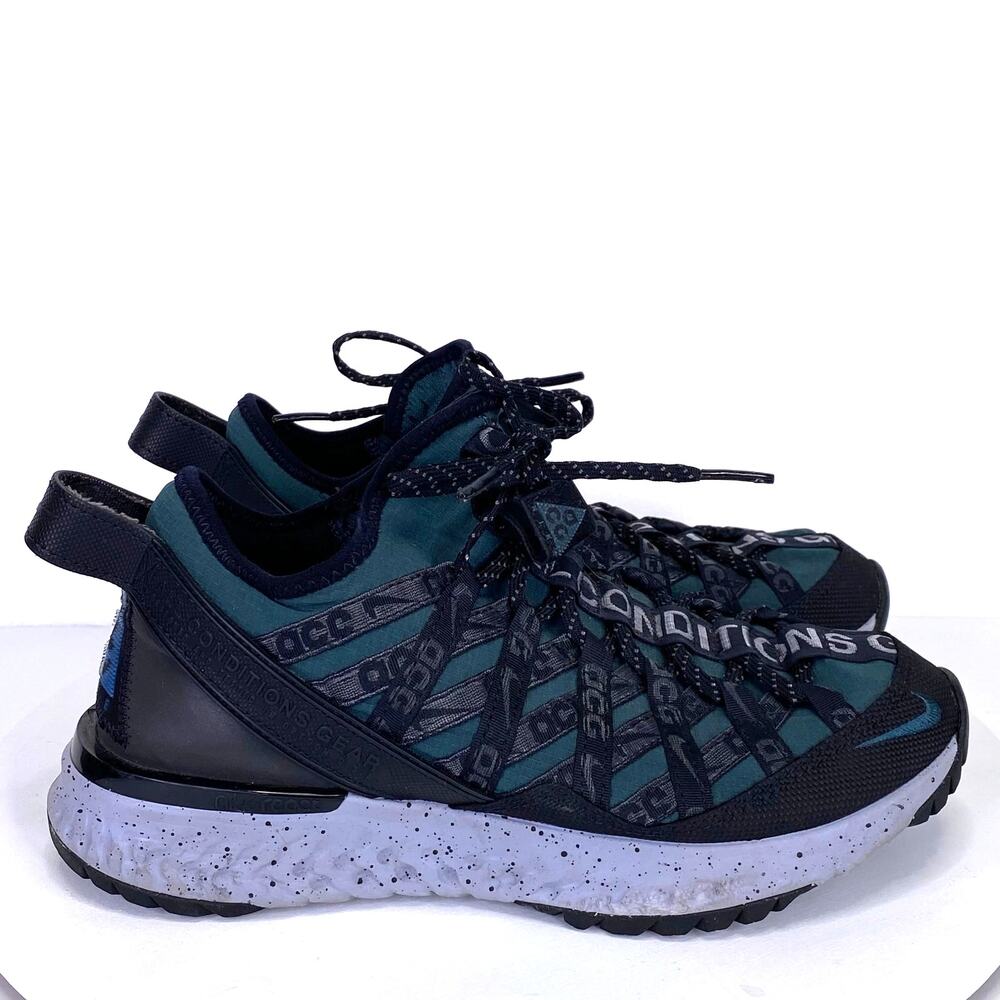 Nike ACG React Terra Gobe Hiking Training Running Shoes US Womens 6 Jungle Green - Picture 2 of 10